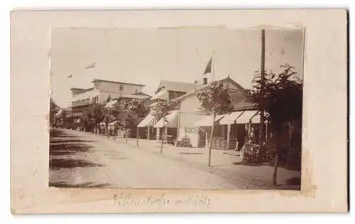 3 Fotografien unbekannter Fotograf, Ansicht Graal-Müitz, Villenstrasse mit Hotel, Pension A. Brümmer, Hotel Anastasia