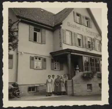 3 Fotografien Klumpp, Baiersbronn, Ansicht Kälberbronn, Gasthof Zum Schwanen, Gaststätte und Cafe Miller