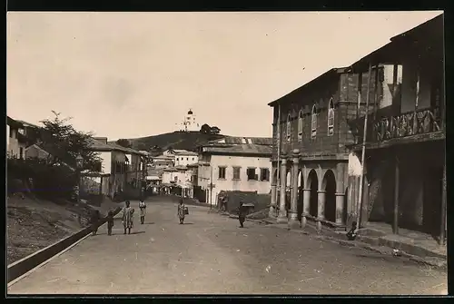 7 Fotografien W. S. Johnston, Ansicht Cape Coast / Ghana, Ashanti Road, Commercial Street, Fort für Sklavenhandel u.a.