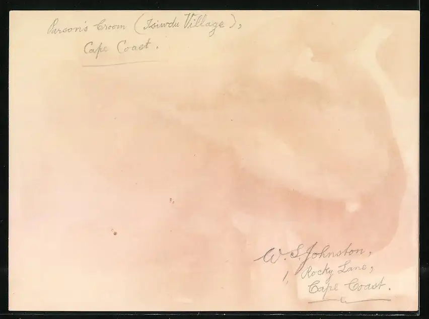 7 Fotografien W. S. Johnston, Ansicht Cape Coast / Ghana, Ashanti Road, Commercial Street, Fort für Sklavenhandel u.a. 7