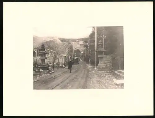 Fotoalbum mit 87 Fotogravur 1930, Ansicht Kyoto, Hokane See, Tokio Shrine, Nikko, Tempel