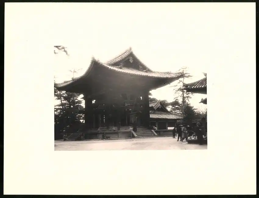 Fotoalbum mit 90 Fotogravur, Ansicht Beppu, Strassen mit Geschäften, Geisha, Segelschiff, Eisenbahnbrücke, Rikscha 79