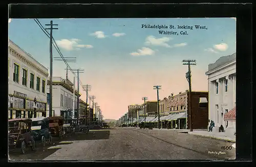 AK Whittier, CA, Philadelphia St. looking West