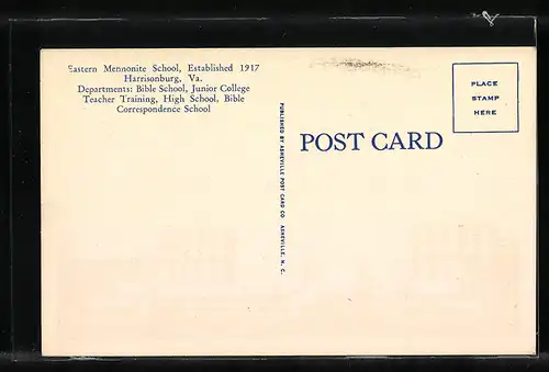 AK Harrisonburg, VA, Sunset view of Easern Mennonite School