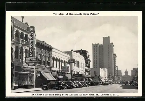 AK Columbia, SC, Eckerd`s Modern Drug Store, Located at 1530 Main St.