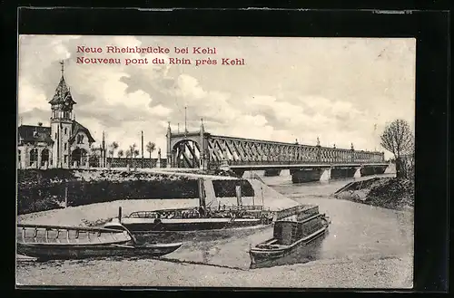 AK Kehl /Rhein, Neue Rheinbrücke