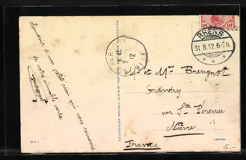 AK Bingerbrück, Ortsansicht vom Rochusberg