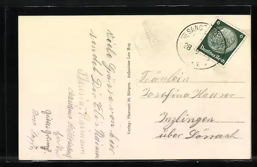 AK St. Märgen, Ohmenkapelle, Gesamtansicht