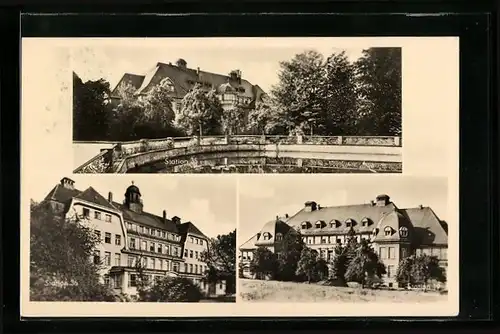 AK Zschadrass /Kr. Grimma, Die Landesheilstätten