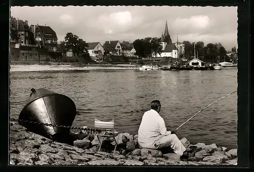 AK Rodenkirchen bei Köln, Fischer am Rhein