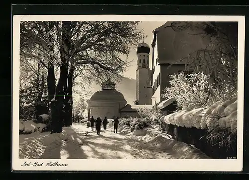 AK Bad Heilbrunn, Partie im Winter