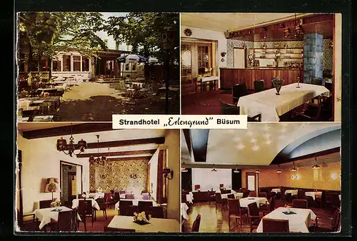 AK Büsum, Strandhotel Erlengrund, Innenansicht