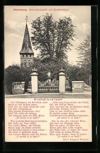 AK Oldenburg, Friedhofslinde und Gertruden Kirche