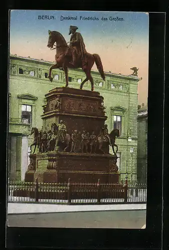 AK Berlin, Denkmal Friedrichs des Grossen