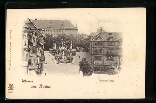AK Gotha, Schlossberg, Ortspartie