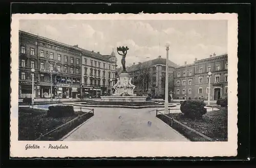 AK Görlitz, Brunnen am Postplatz