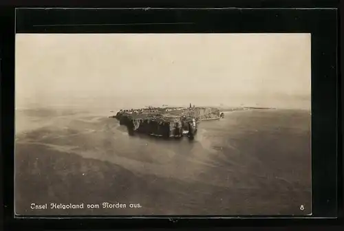 AK Helgoland, Die Insel von Norden aus