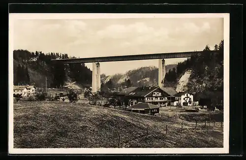 AK Mangfallbrücke der Reichsautobahn München
