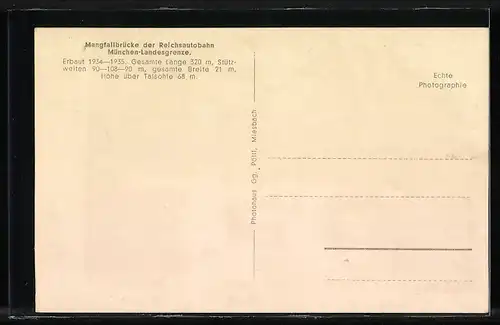 AK Mangfallbrücke der Reichsautobahn München