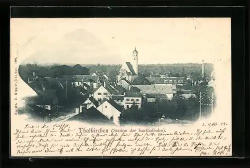 AK München-Thalkirchen, Teilansicht aus der Vogelschau