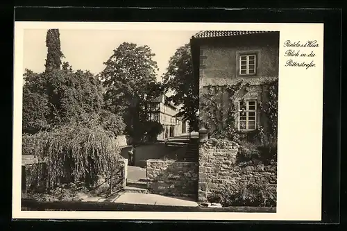 AK Rinteln a. d. Weser, Blick in die Ritterstrasse