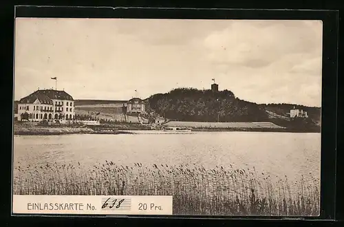 AK Malente-Gremsmühlen, Kaiser Wilhelmturm am Kellersee