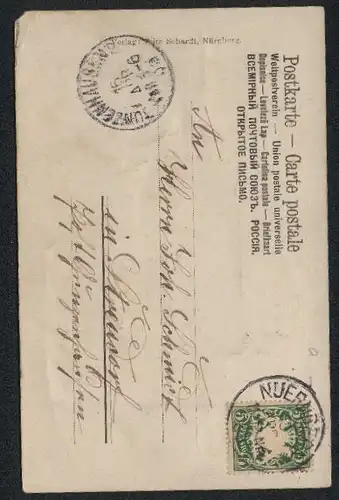 Relief-AK Nürnberg, Lauferthor-Thurm