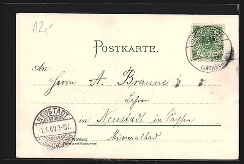 AK Neujahrsengel kocht eine Bowle