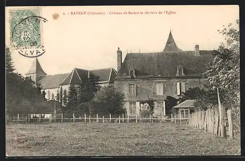 AK Bavent, Château de Bavent et derriére de l`Eglise