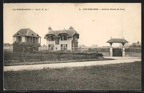 AK Luc-sur-Mer, Arrivée Route de Lion