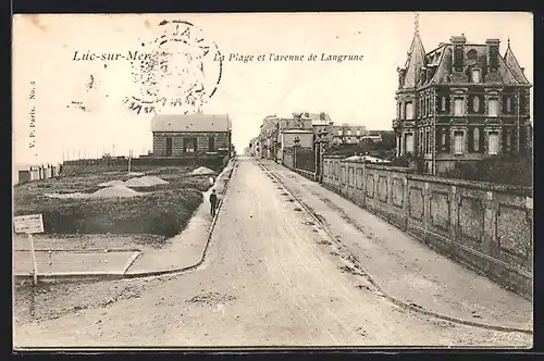 AK Luc-sur-Mer, La Plage et l`avenue de Langrune