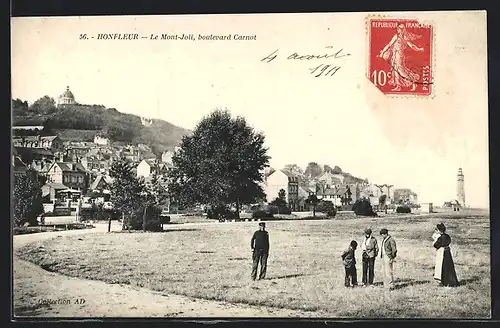 AK Honfleur, Le Mont-Joli, boulevard Carnot