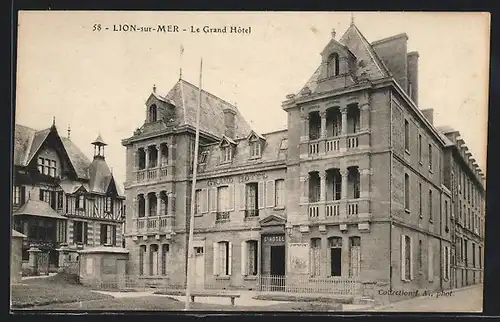 AK Lion-sur-Mer, Le Grand Hotel