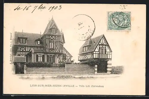 AK Lion-sur-Mer-Hermanville, Villa Lili