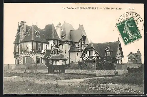 AK Hermanville, La Breche d`Hermanville, Villas Normandes
