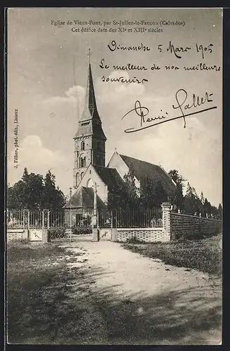 AK St-Julien-le-Faucon, L`Eglise de Vieux-Pont