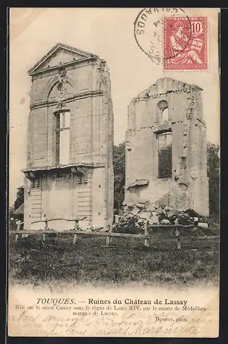 AK Touques, Ruines du Chateau de Lassay