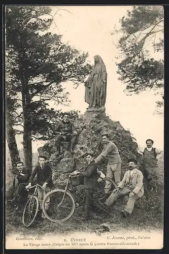 AK Èvrecy, La Vierge noire (Erigée en 1871 après la guerre franco-allemande)