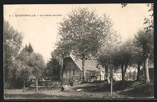 AK Quetiéville, le vieux moulin