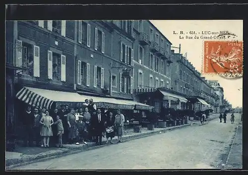 AK Luc-sur-Mer, La Rue du Grand-Orient