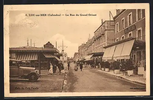 AK Luc-sur-Mer, La Rue du Grand Orient