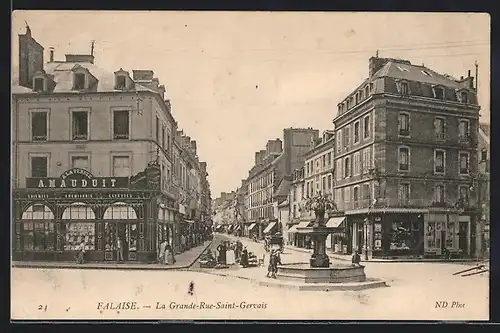 AK Falaise, La Grande-Rue-Saint-Gervais