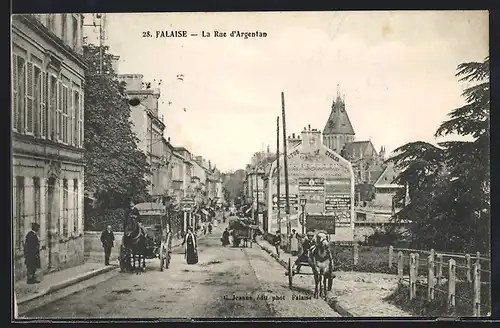 AK Falaise, Personnes dans la Rue d`Argentan