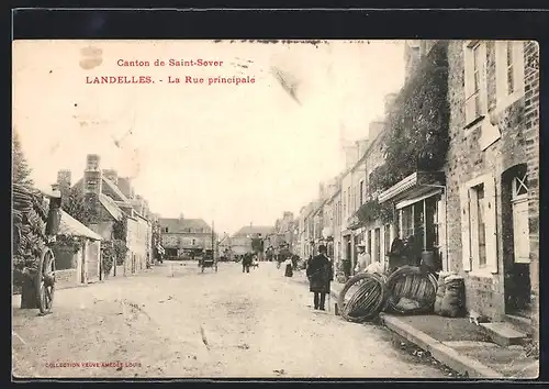 AK Landelles, La Rue principale