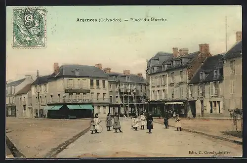 AK Argences, Place du Marche