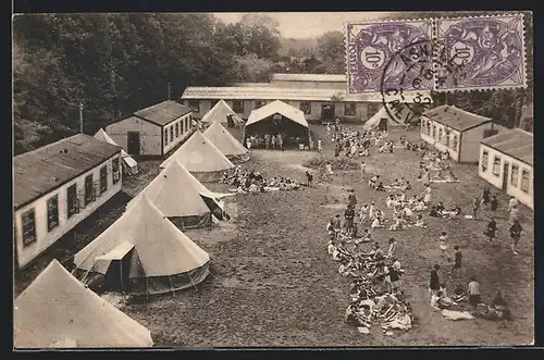 AK Asnelles, Camp de Vacances de jeunes filles Meuvaines-Chateau