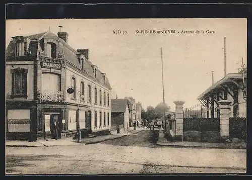 AK Saint-Pierre-sur-Dives, Avenue de la Gare