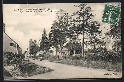 AK Sainte-Marguerite-D`Elle, Quartier de l`Eglise et le Presbytere