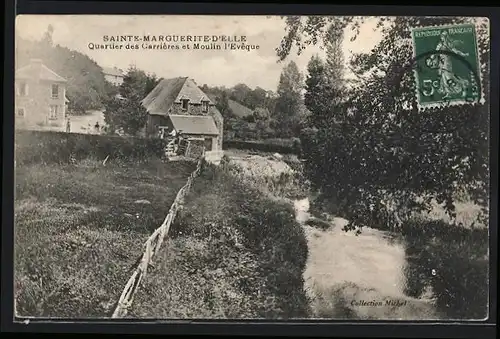 AK Sainte-Marguerite-d`Elle, Quartier des Carrières et Moulin l`Eveque