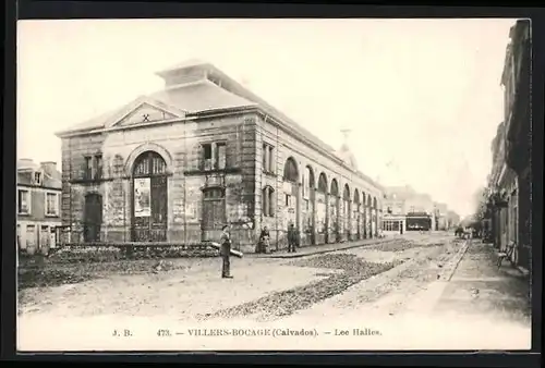 AK Villers-Bocage, Les Halles